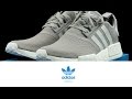 adidas NMD_R1 Grey/ White - YouTube