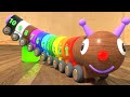 Learning Numbers &amp; Colors for Children with Wooden Caterpillar Toy | Damamki - Toddlers Educational