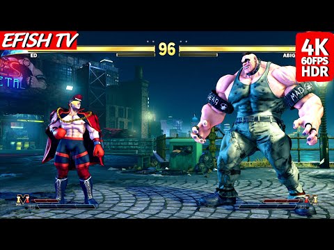 Ed vs Abigail (Hardest AI) - Street Fighter V | PS5 4K 60FPS