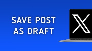 How To Save Post As Draft On X (Twitter) On PC