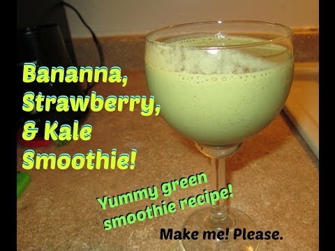 banana,-strawberry,-&-kale-smoothie-recipe