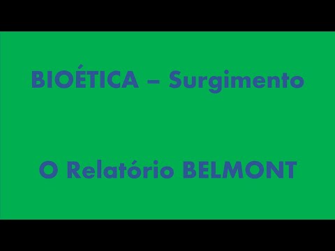 Vídeo: Qual é a importância do Relatório Belmont?