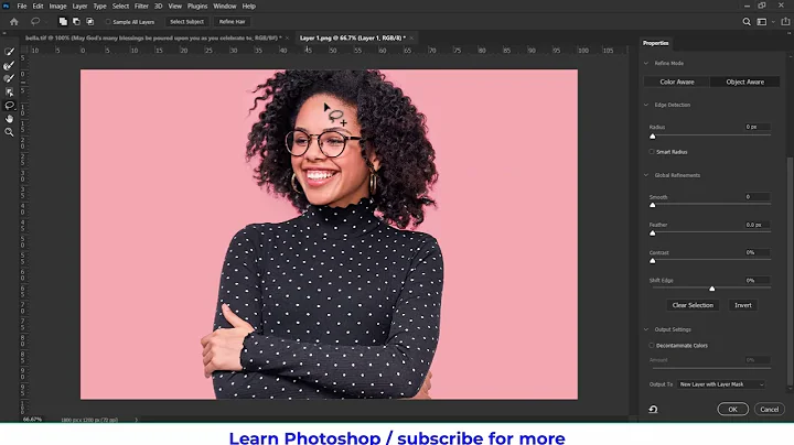 Easy way to select hair - short photoshop tutorial