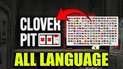 ALL LANGUAGE | CloverPit - How to change the language (video for illustrative purposes only)