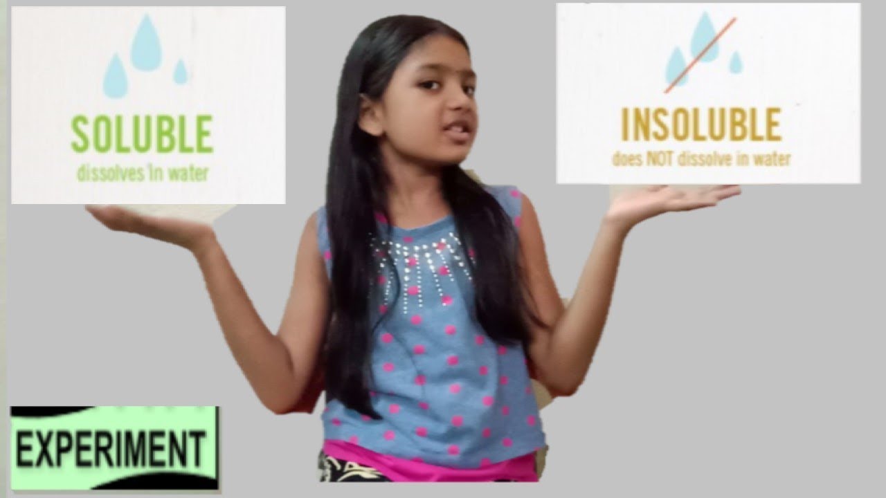 Soluble & insoluble Experiment//science experiments for kids ...