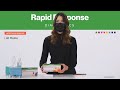 Rapid response covid19 antigen rapid test cassette  at home demonstration