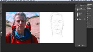 Drawing Tutorial of Doctor #12 - Peter Capaldi