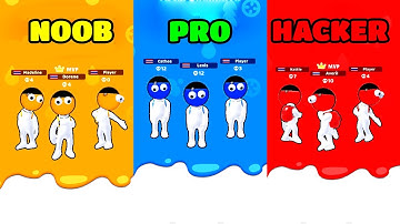 Dye Hard Gameplay - NOOB vs PRO vs HACKER (iOS/Android)