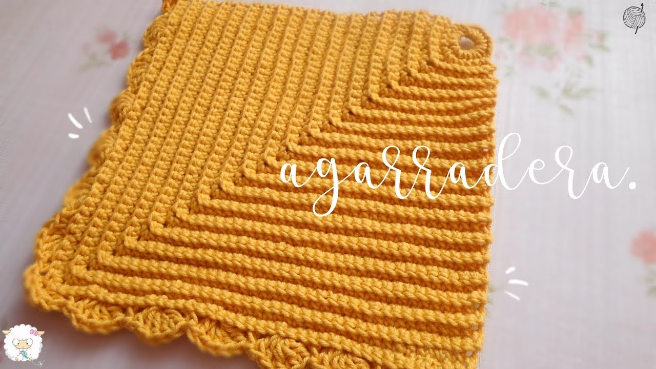 Agarradera de cocina a crochet | ganchillo