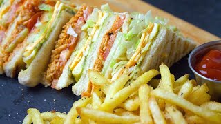 Desi Club Sandwich Recipe | Club Sandwich Banane Ka Tarika By Cook With Faiza