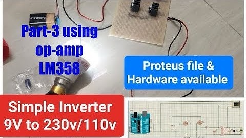 Inverter using OP-AMP||Simple homemade inverter||Inverter using LM-358||Inverter using IC-555