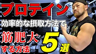 そのプロテインの摂り方合ってる？筋肥大を最大化するプロテインの摂取方法５選（種類、摂取量、タイミング）を解説！