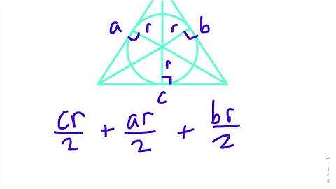 Finding Areas of Triangles using semi-perimeter and inradius