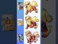 Los sprites de Arcanine #pokemon