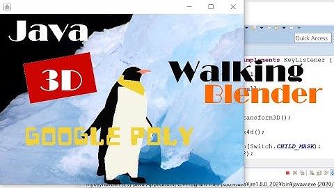 Java 3D: How to Make a Walking .obj Penguin Model (with Source Code)