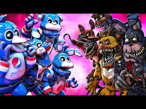 Видео: [SFM FNAF] Nightmare VR vs Pepsi Animatronics