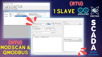 SIMULASI SCADA MENGGUNAKAN QMODBUS/MODSCAN + PROTEUS (1 SLAVE)