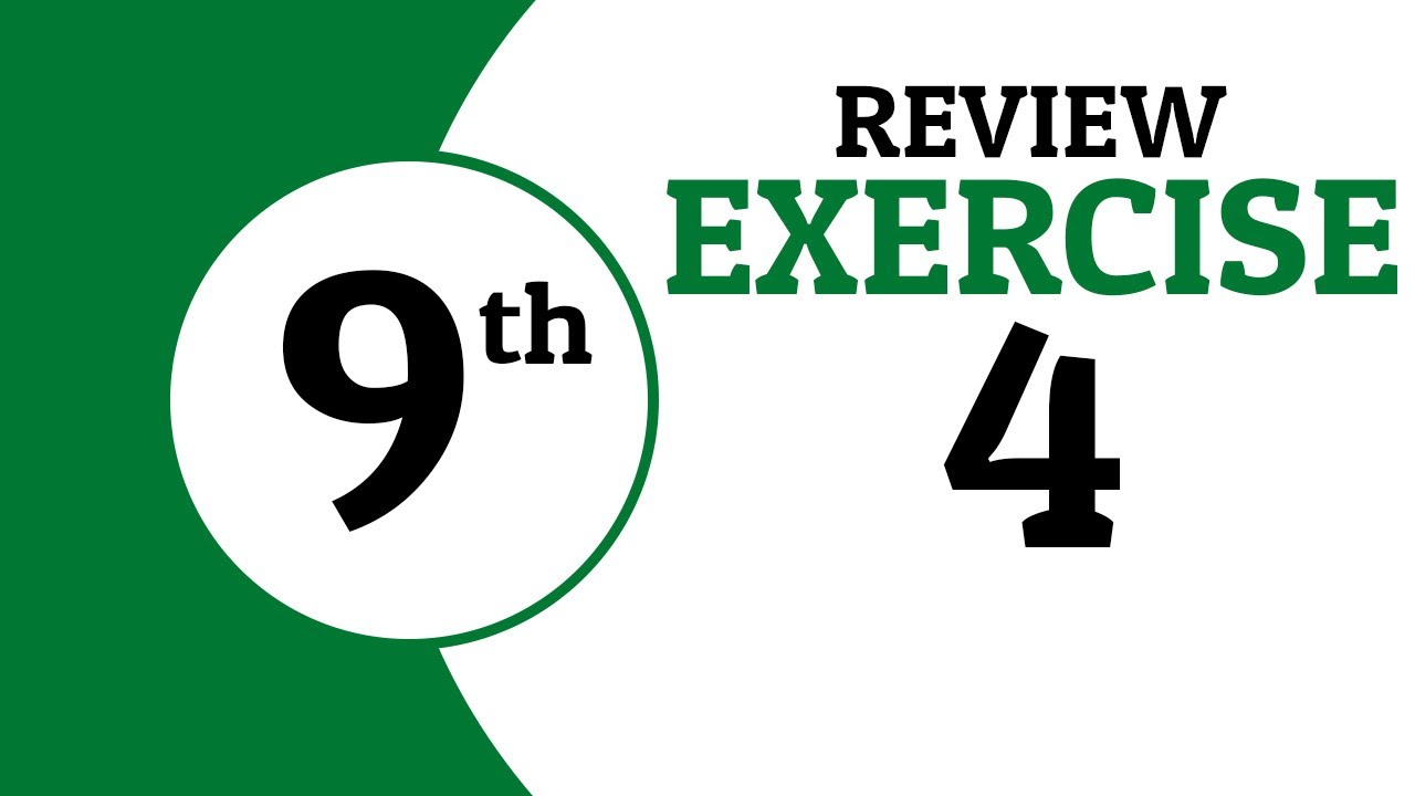 Review Exercise 4 - 9th Class Math | Waqas Nasir - YouTube