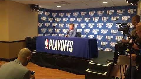t w i t c h live: Steve Kerr pregame press conference b4 Game 1 Warriors (0-0) vs Portland, 2019 WCF