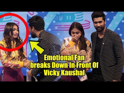 Emotional Fan Breaks Down In Tears In Front Of Vicky Kaushal