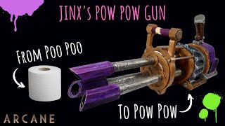 Toilet paper to trouble maker - Jinx's Pow Pow Gun from Arcane League of Legends (No Eva Foam)