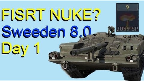 Getting my first NUKE in WarThunder - Sweden 8.0 - Day one