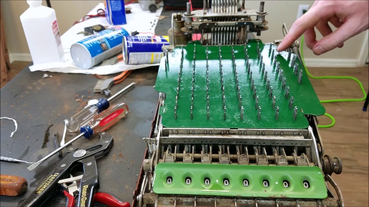 Broken Adding Machine Victor Adding Machine Repair Part #B - YouTube