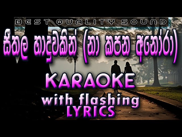 Seethala Haduwakin (Na Kapana Anora) Karaoke with Lyrics (Without Voice) class=