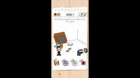 Brain Test 2 Smith and Joe Part 2 Level 1 Dracula managed to escape from the toilet Solution