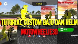 Tutorial ganti baju dan helmet moto wheelie 3d #wheelie #tutorial #game #fyp #motowheelie3d #trend  screenshot 5