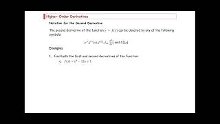 M212 3e Sec4 1 Higher-Order Derivatives, Find f', f''   Ex 1a