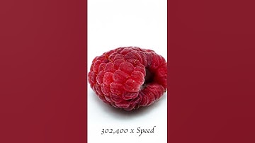 Up to 1.2 million times speed - Raspberry Speed Time Lapse.