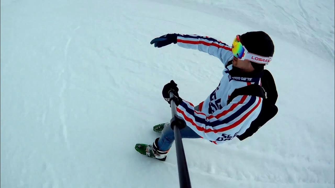 Роза хутор снежные коньки. Sled dogs SNOWSKATES - YouTube