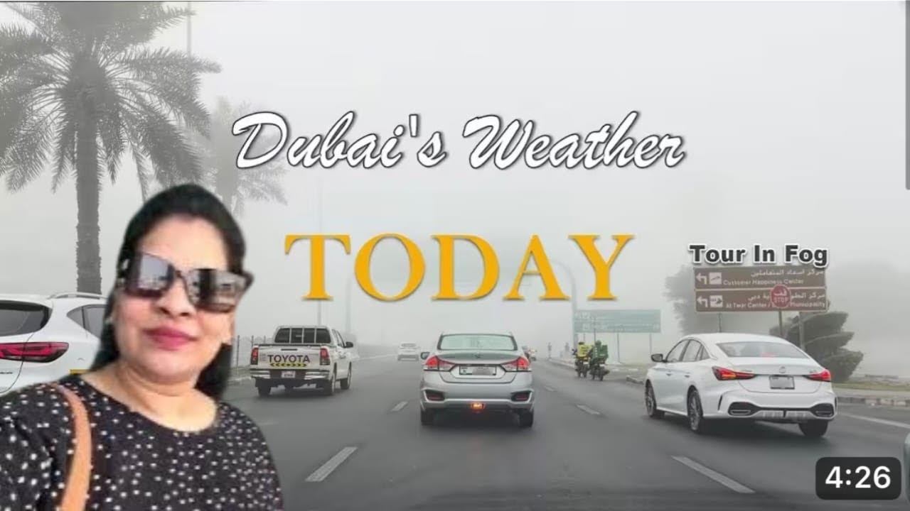 దుబాయ్‌లో పొగమంచులో  ఆఫీసుకు వెళ్తున్నాను ॥ vijaya vlogs in Dubai 