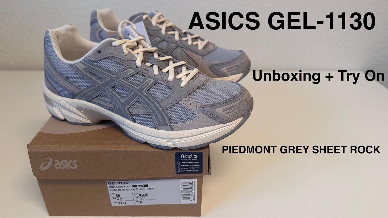 ASICS ♥ Gel-1130 Piedmont Grey ASICS GEL-1130 PIEDMONT GREY SHEET ROCK | Unboxing + Try On