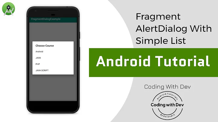 android fragment dialog example | alert dialog box with listview in android |Android studio Tutorial