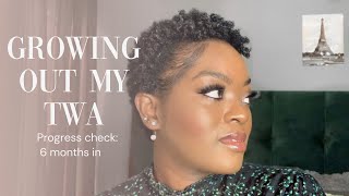 GROWING OUT MY TWA | Aunt Jackies growth oil | Its Esiya