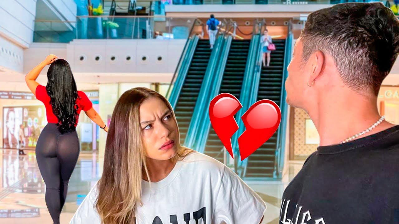 OLHANDO pra OUTRAS MULHERES na FRENTE DA MINHA NAMORADA pra ver  A REAÇÃO DELA KKKK