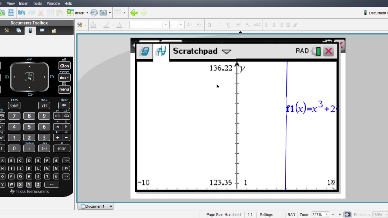 TI NSPIRE CX CAS Tangent Line Tutorial YouTube
