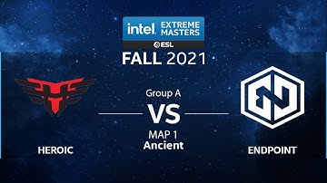 CS:GO - Heroic vs. Endpoint [Ancient] Map 1 - IEM Fall 2021 - Group A - EU