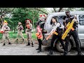 LTT Films : Silver Flash Black Nerf Guns Hunt Down Criminal Gangs Fight Mr Tiger Mask Terror Monster