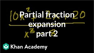 Partial fraction expansion 2 | Partial fraction expansion | Precalculus | Khan Academy