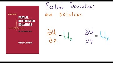 Intro to Partial Derivatives and Notation U_x  and U_y