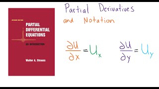 Intro to Partial Derivatives and Notation U_x  and U_y