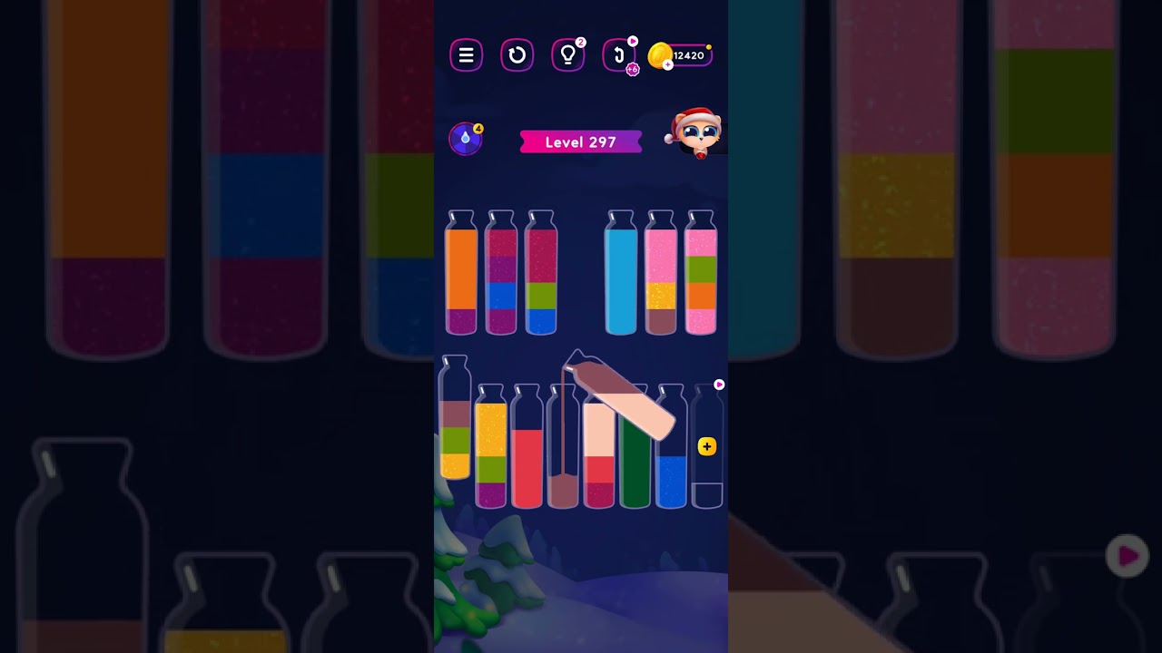 water sort puzzle - Get color level 297