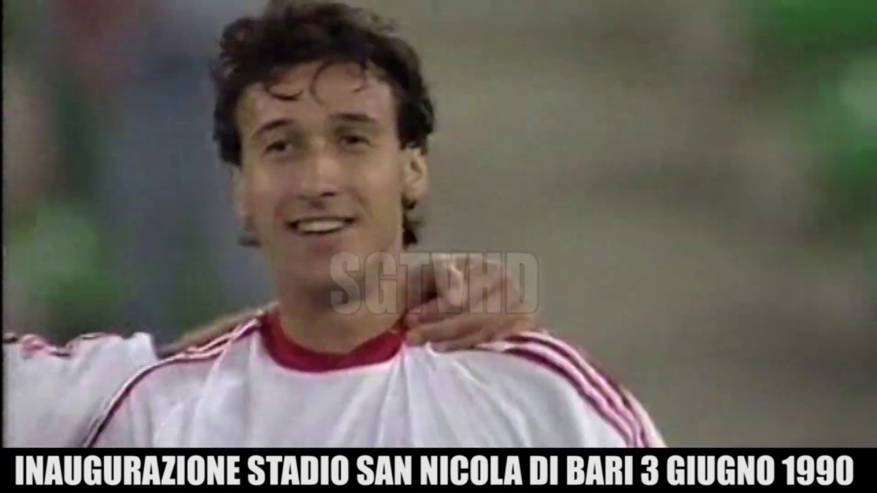 AMICHEVOLE BARI-MILAN 2-O  3 GIUGNO 1990 INAUGURAZIONE STADIO SAN NICOLA