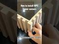 How to install WPC louvers panel corners #pvcwallpanels #wpcwallpanel