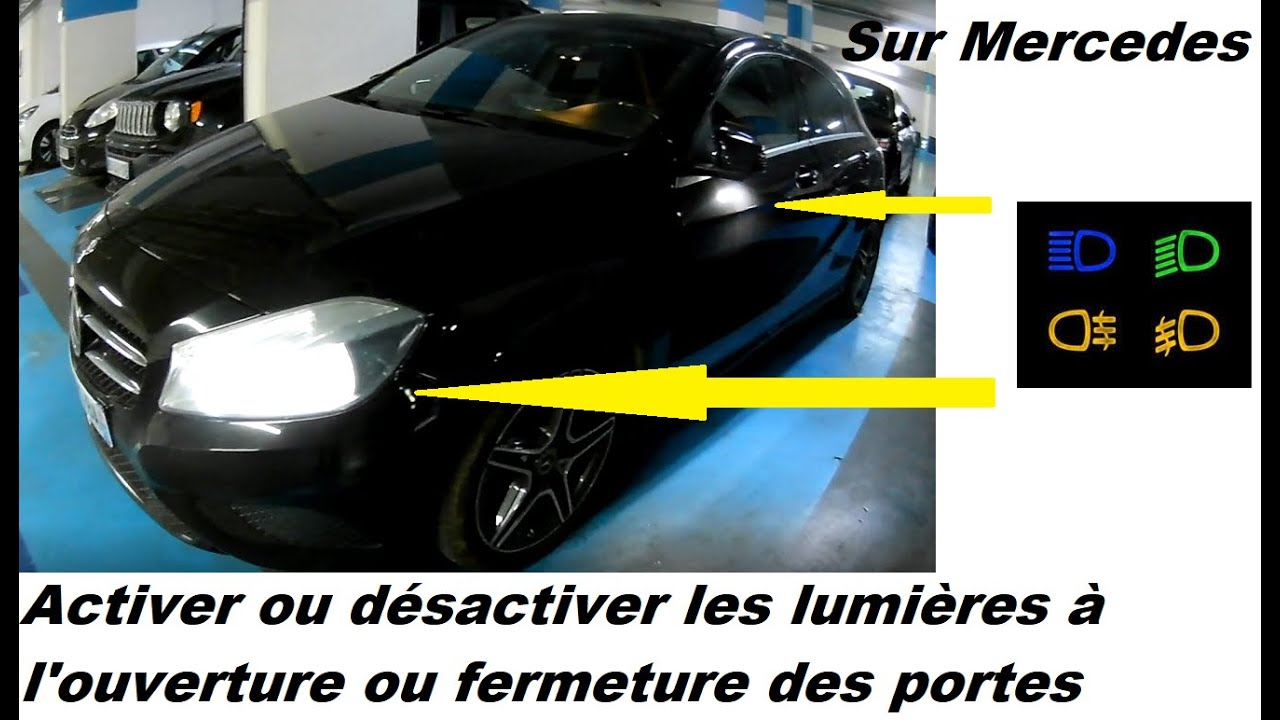Activer ou désactiver les lumières à l'ouverture ou fermeture des