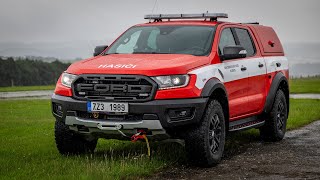 POŽÁRY.cz: Terénní Ford Ranger dobrovolných hasičů města Slušovice vozí ve výbavě i defibrilátor