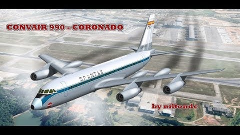 Painting a Sketchup Model of CV990 - SPANTAX colors